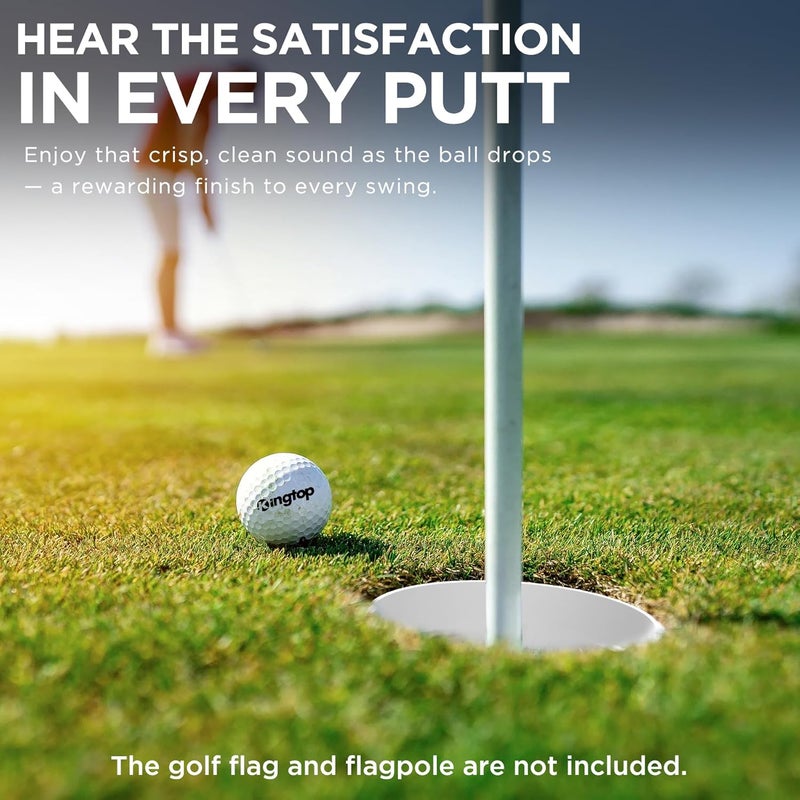 KINGTOP Golf Hole Cup – Fit PGA/USGA Regulations, Golf Accessories for Backyard Practice Putting Green, 4 Inches and 6 Inches Available - Image 5